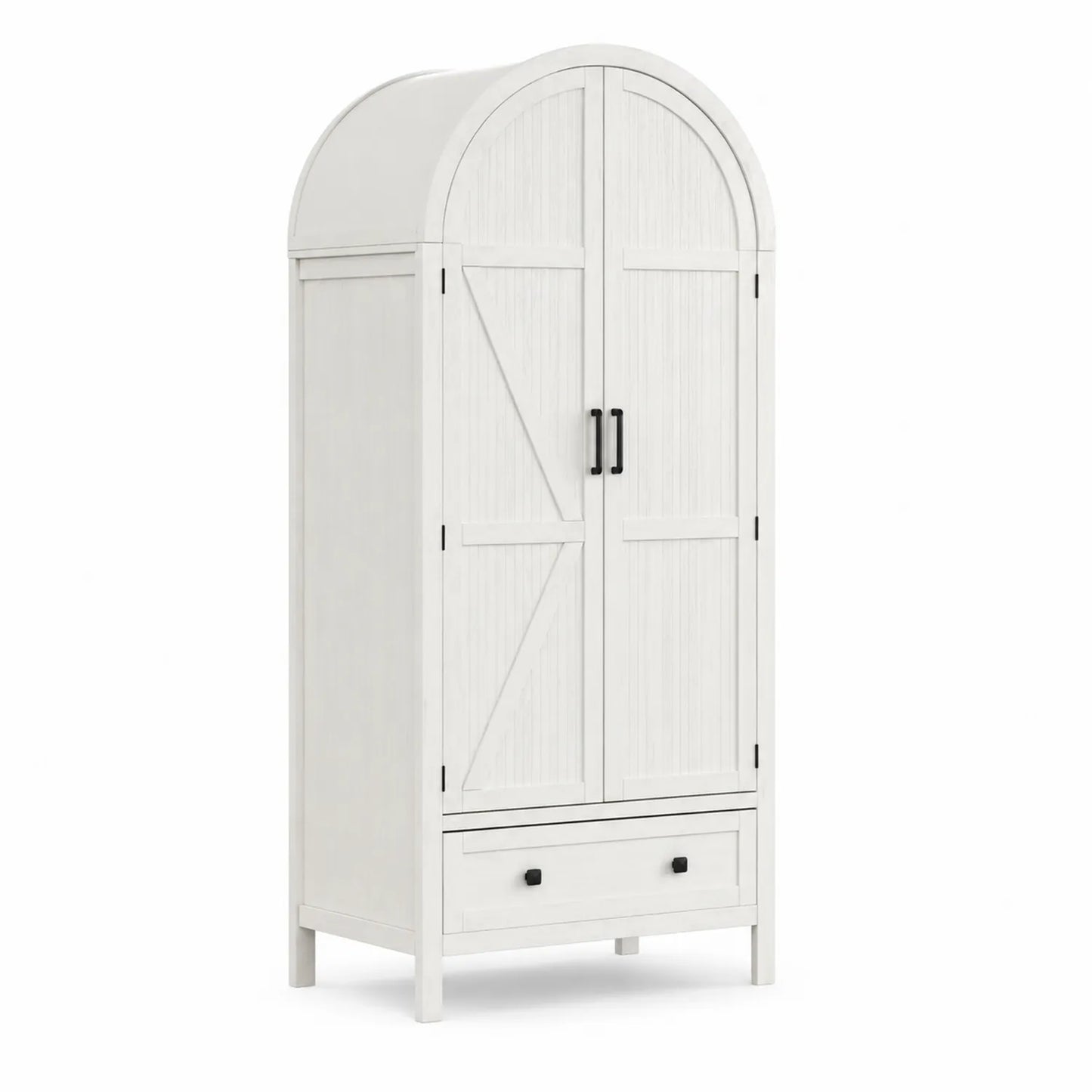 Armoire en bois de pin blanc avec tiroir