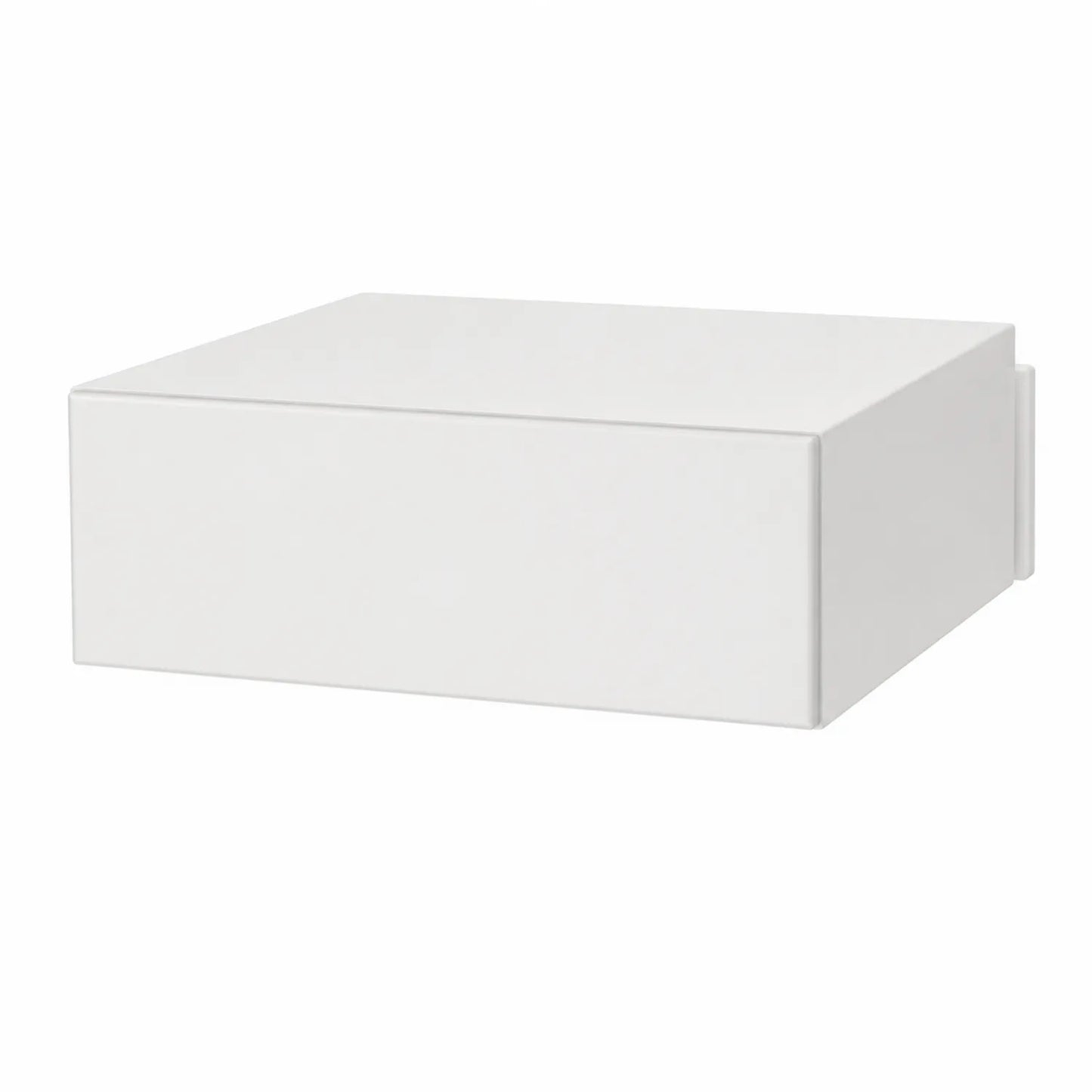 Table de chevet murale en bois Blanc 40x37x17 cm