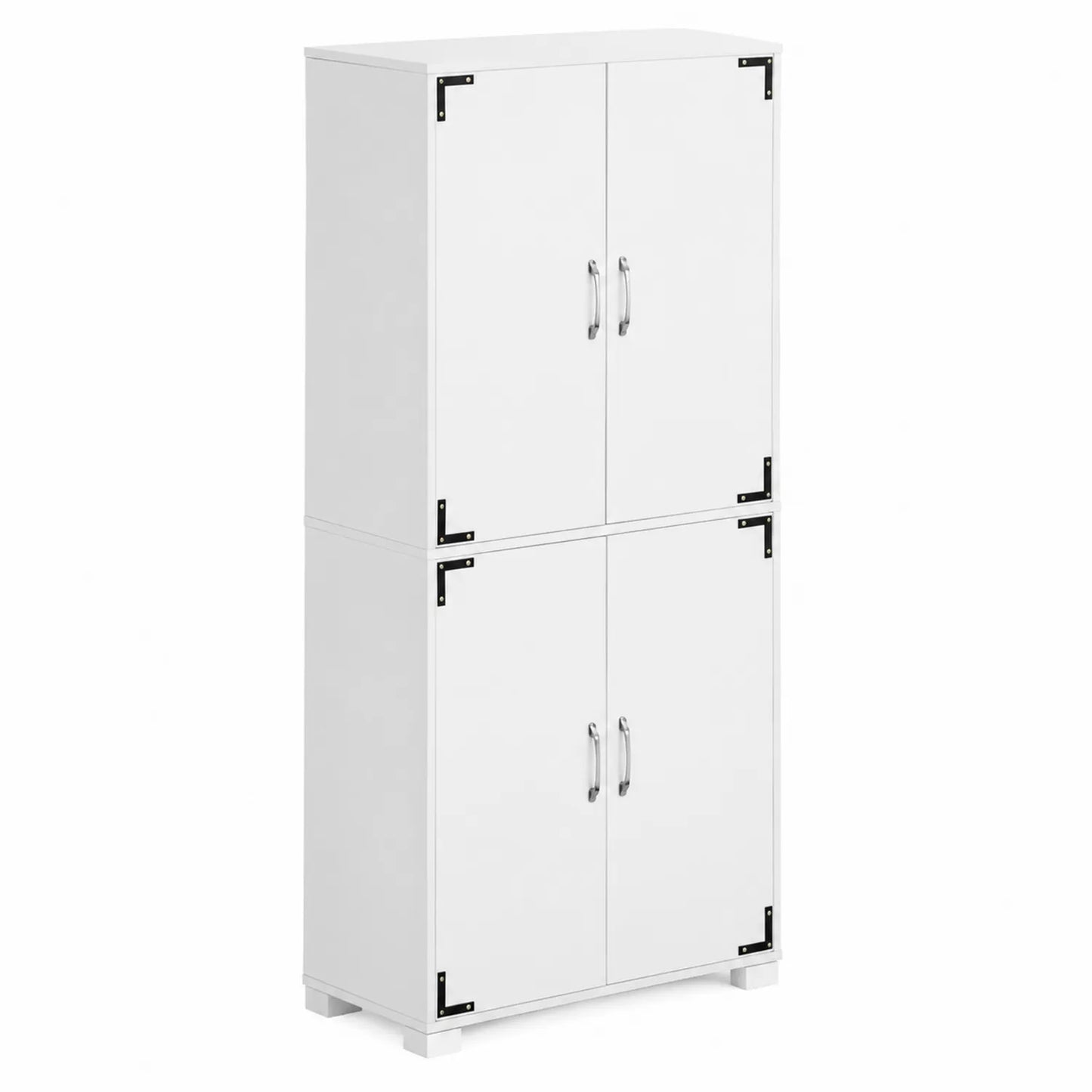 Buffet de cuisine en bois 4 portes blanc