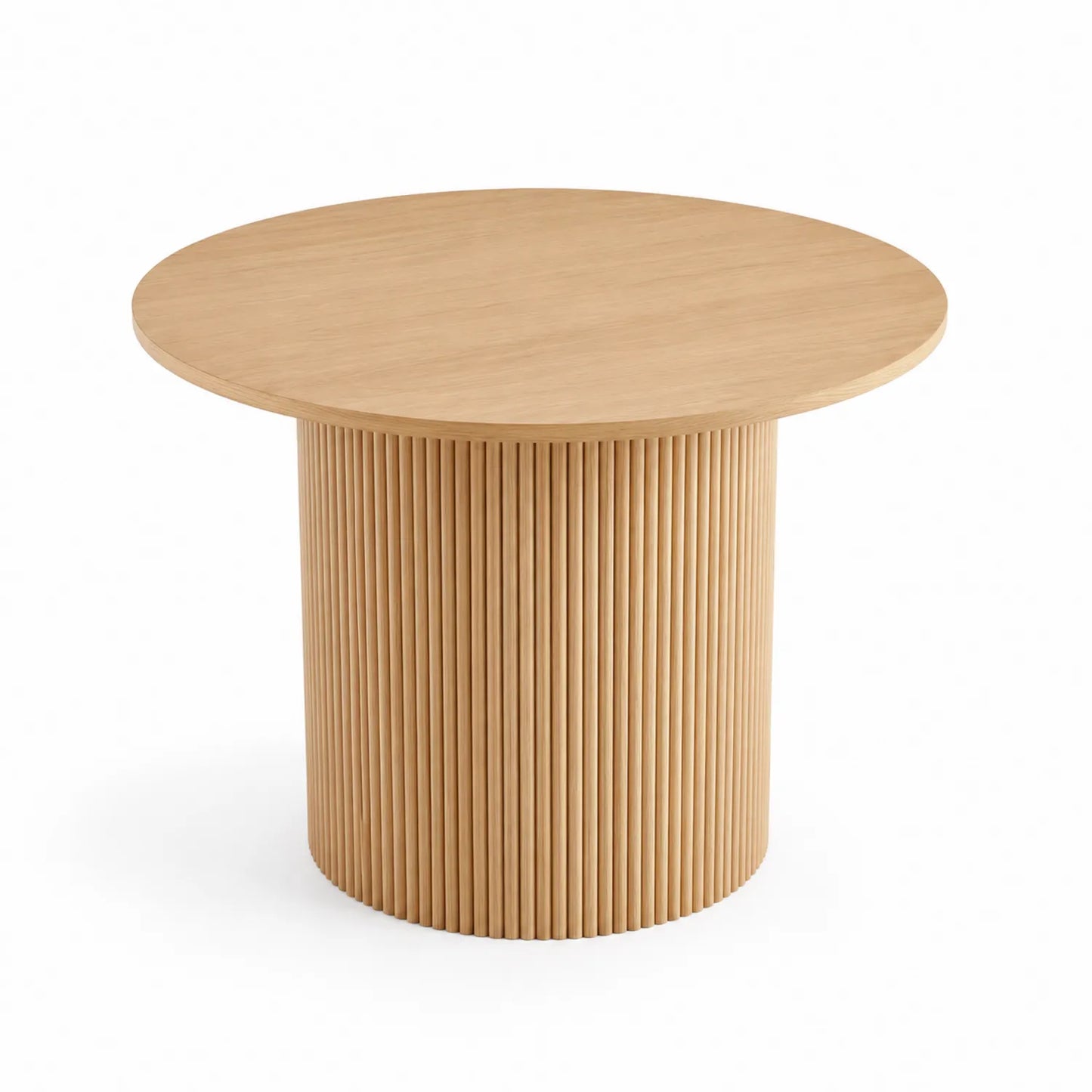 Table ronde en bois de chêne