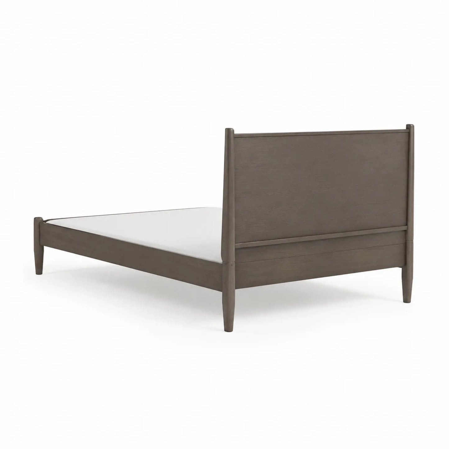 Lit en Bois Massif 200x160 cm Gris