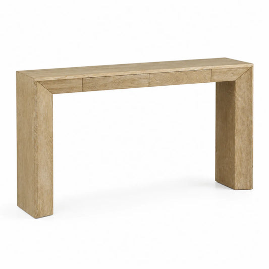 Console en Chêne Clair avec Tiroirs 120x40x80 cm