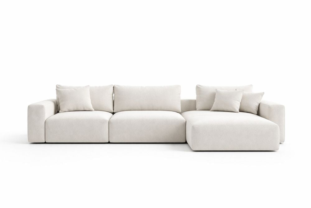 Polyester Fabric Modular Sectional Sofa with Chaise Lounge