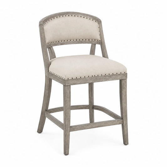 Chaise de Bar en Bois et Polyester 55x55x100 cm