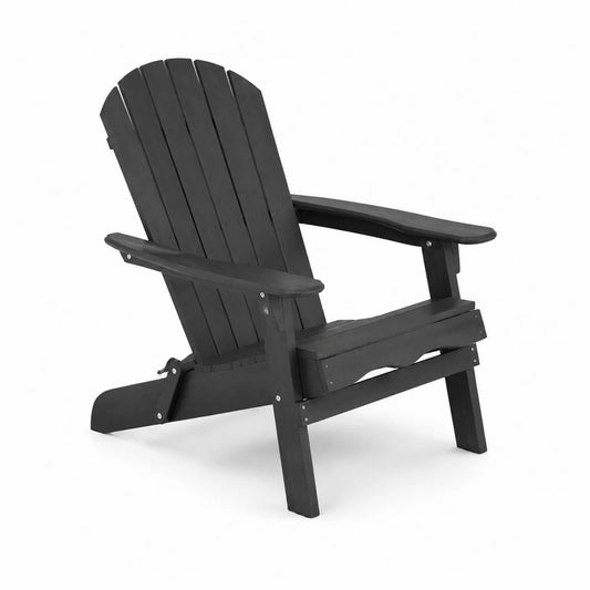 Chaise Extérieure en Bois Noir